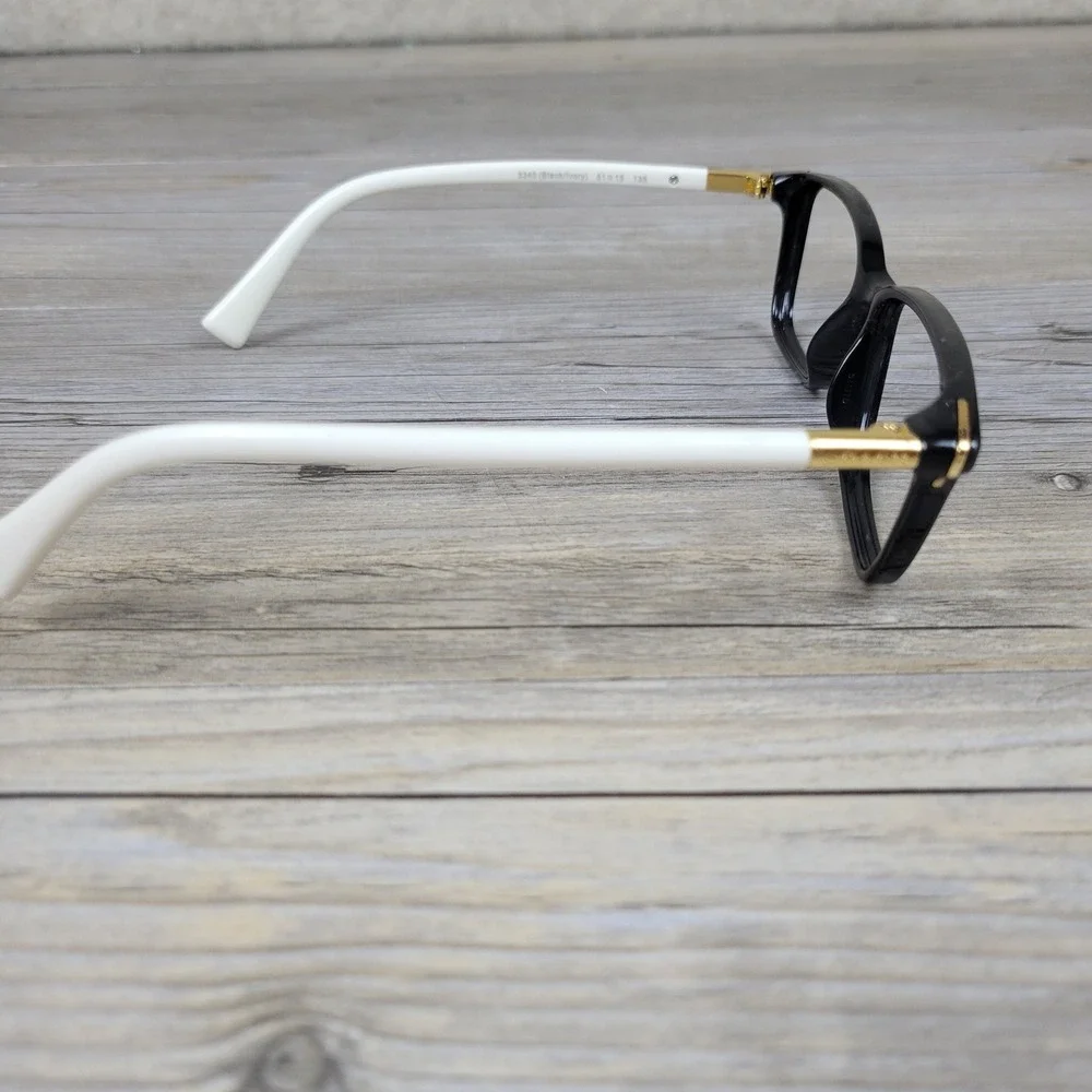Coach Eyeglass Frames HC 6077 5340 Black/Ivory Rectangular Women 51-15-135